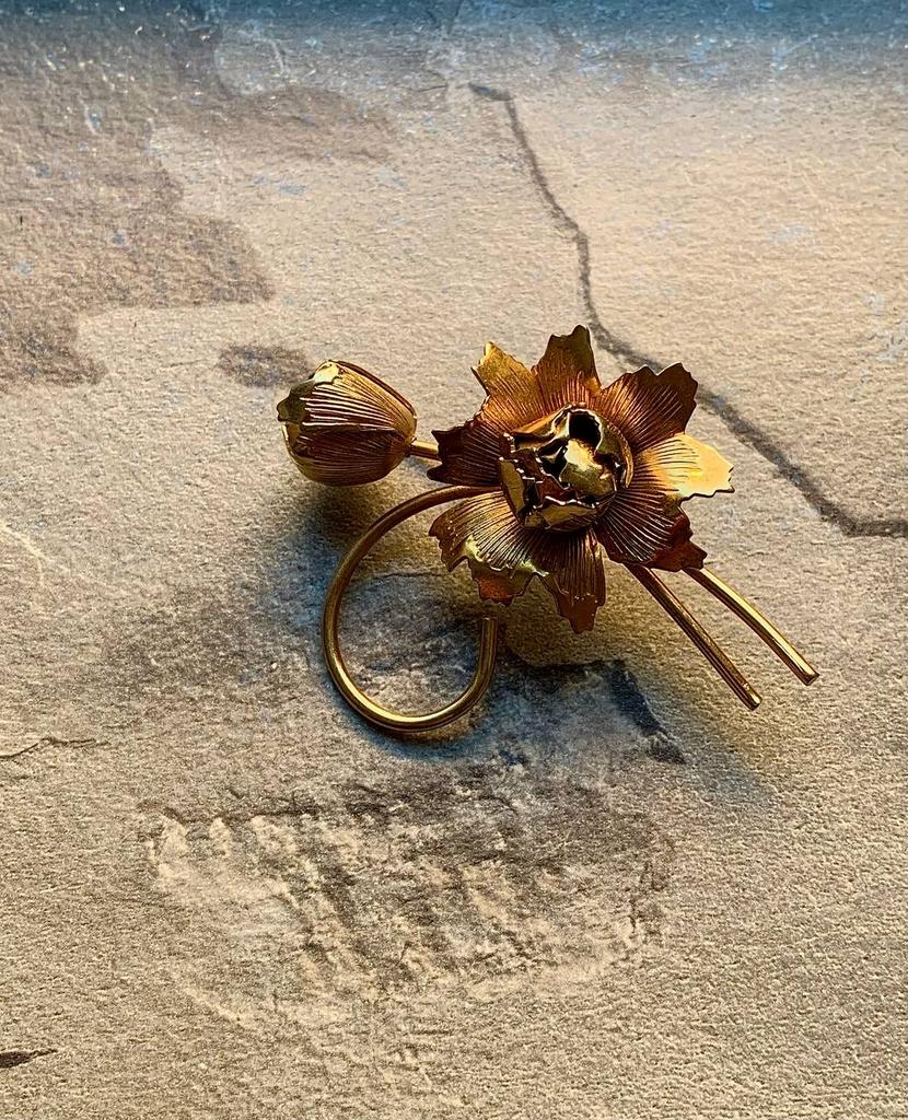 Винтажная брошь «Цветение»