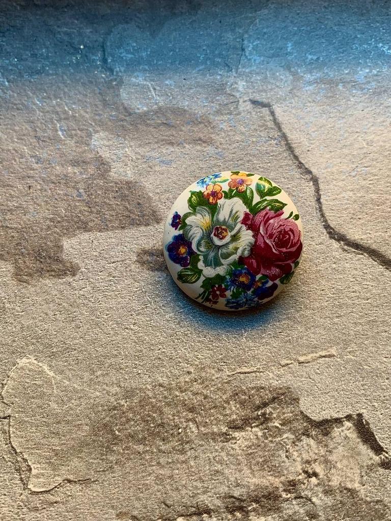 Винтажная брошь «Italian garden »