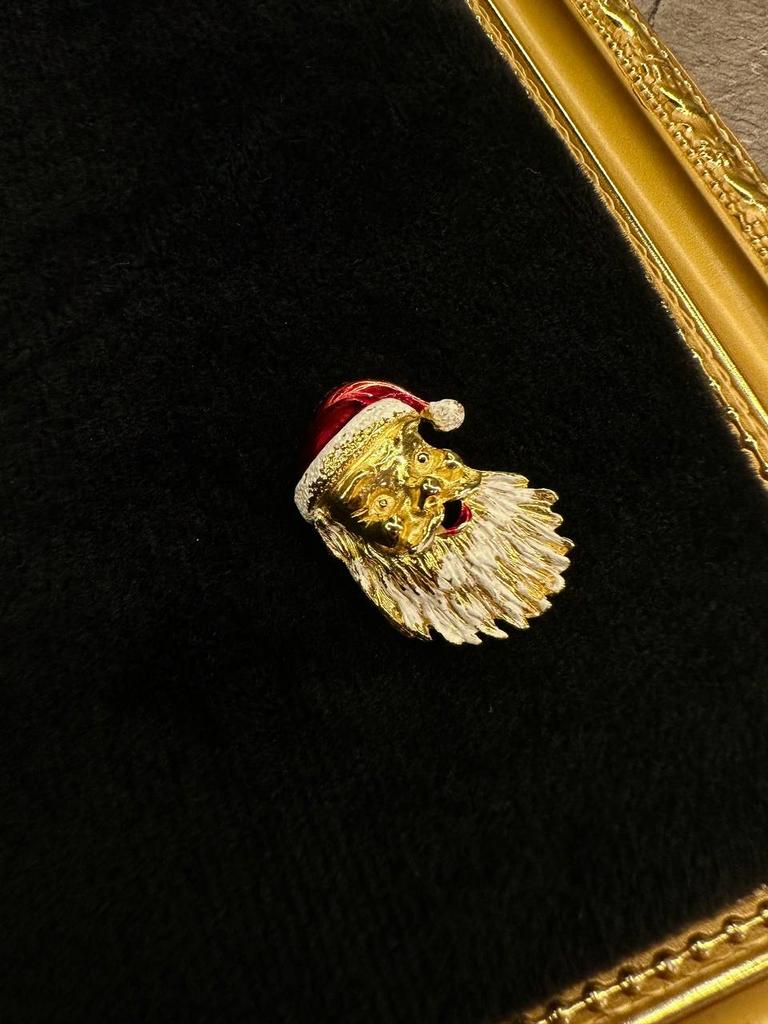 Винтажная брошь «Дедушка Мороз-3» Gerrys