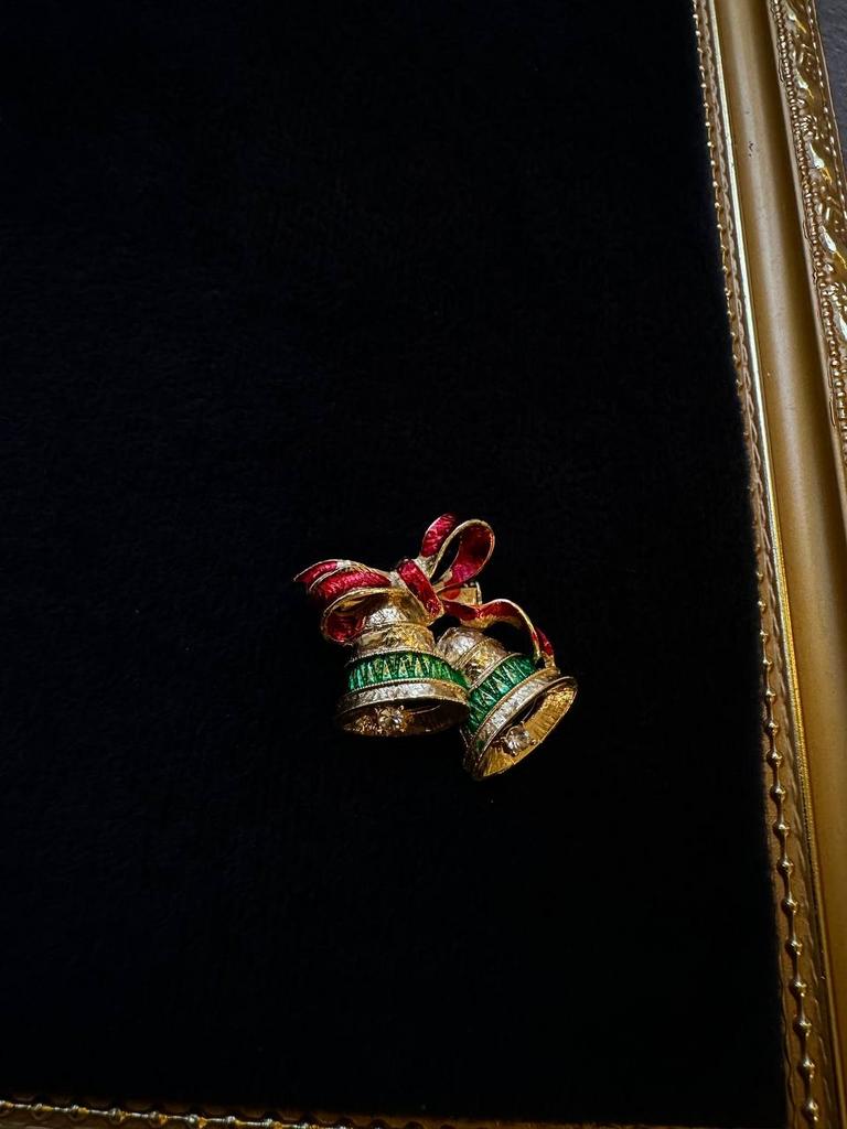 Винтажная брошь «Колокольчики-3»