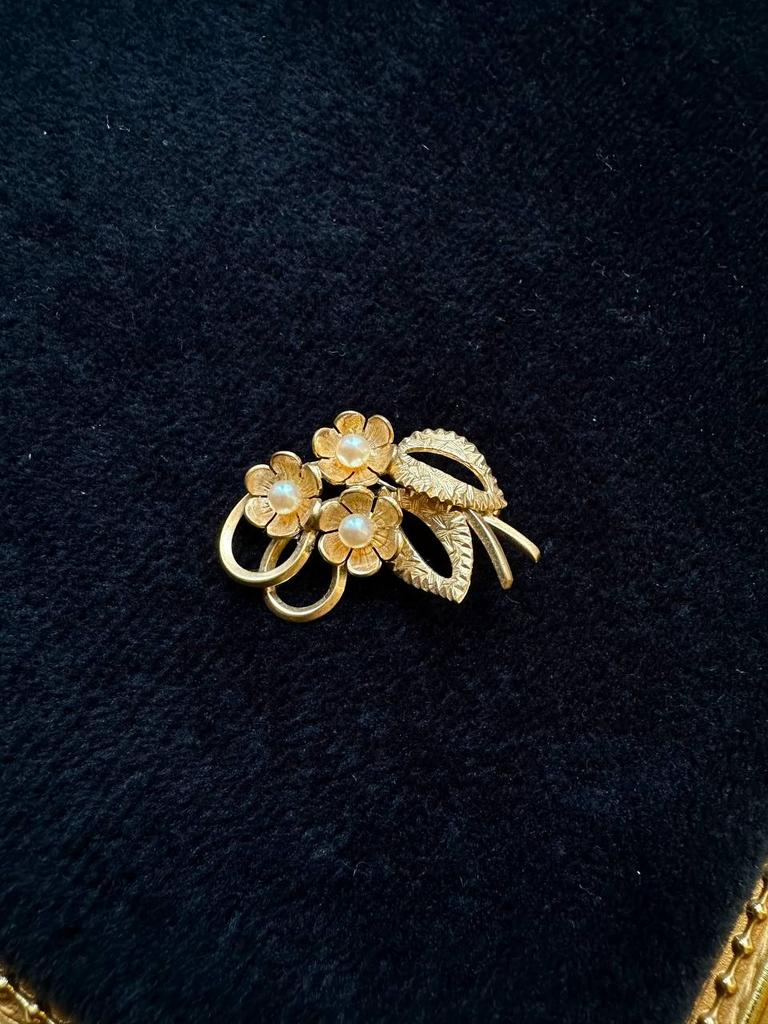 Винтажная брошь «Роза-89»