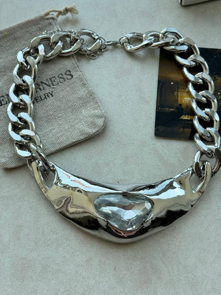 Чокер «Ice» в серебряном оттенке