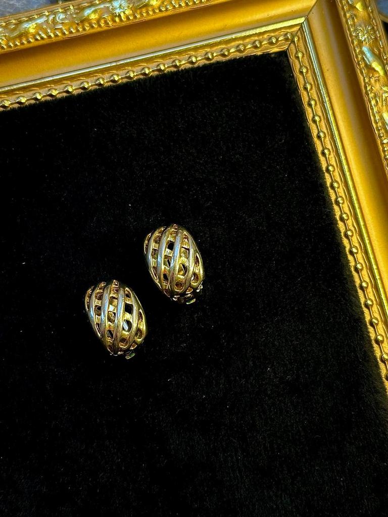 Винтажные клипсы «Переплетение»