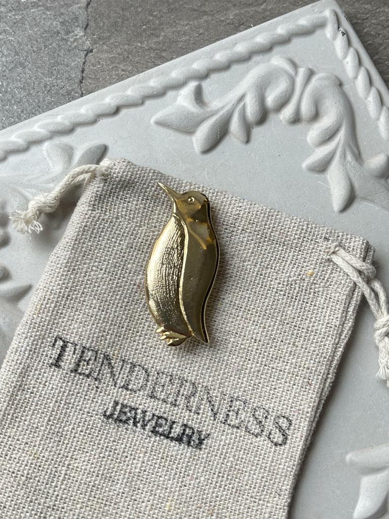 Винтажная брошь «Пингвинчик»