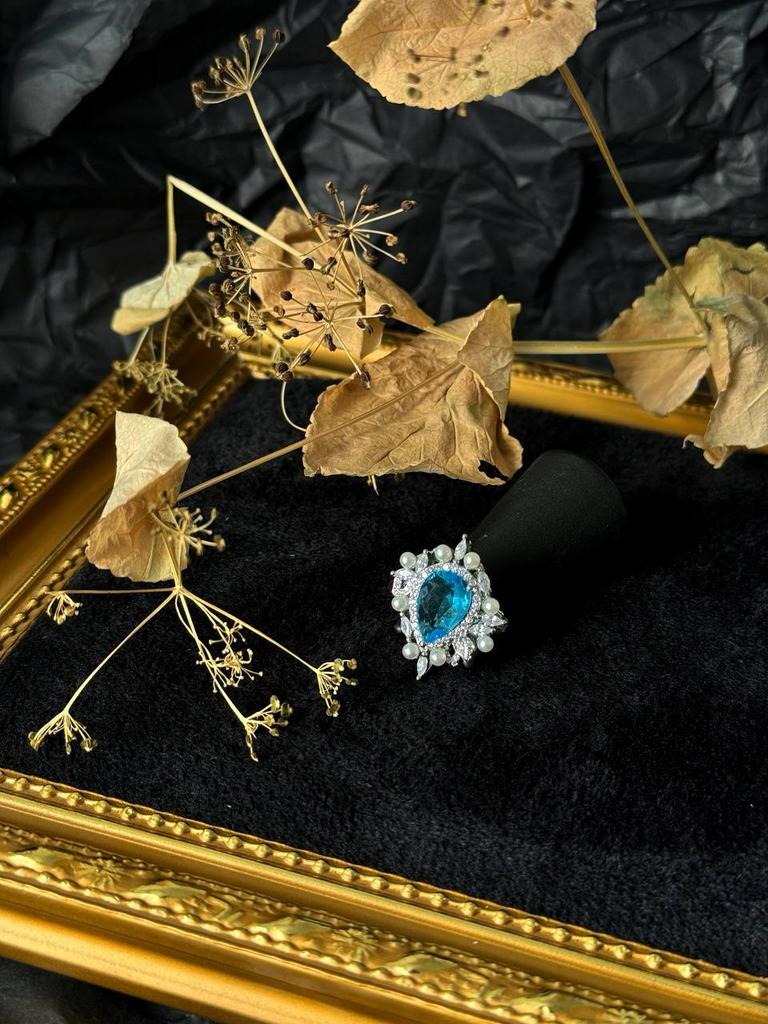 Кольцо «Mermaid eye» регулируемое