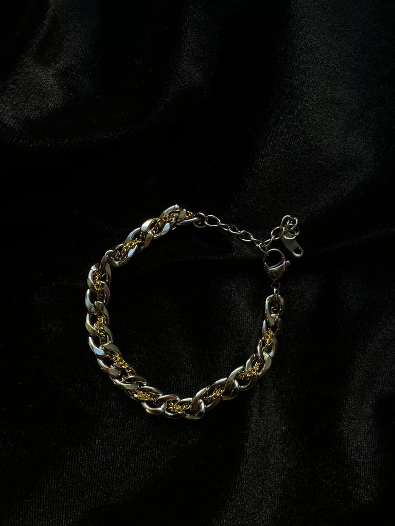 Браслет «Драма» с золотой цепью