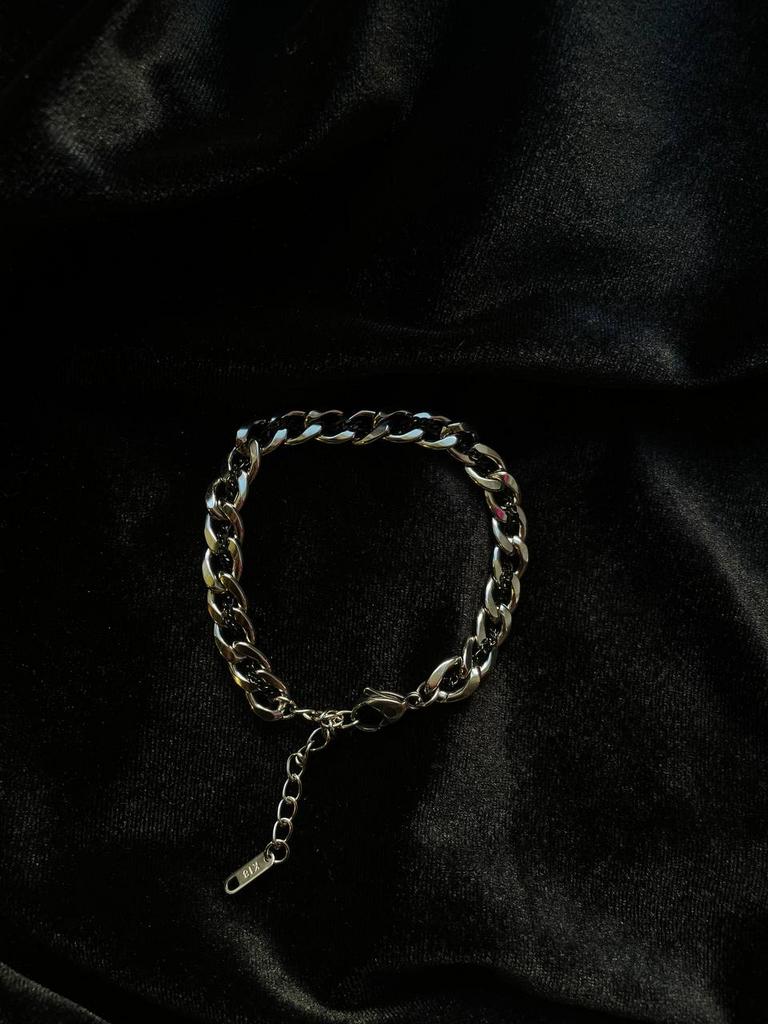 Браслет «Драма» с черной цепью