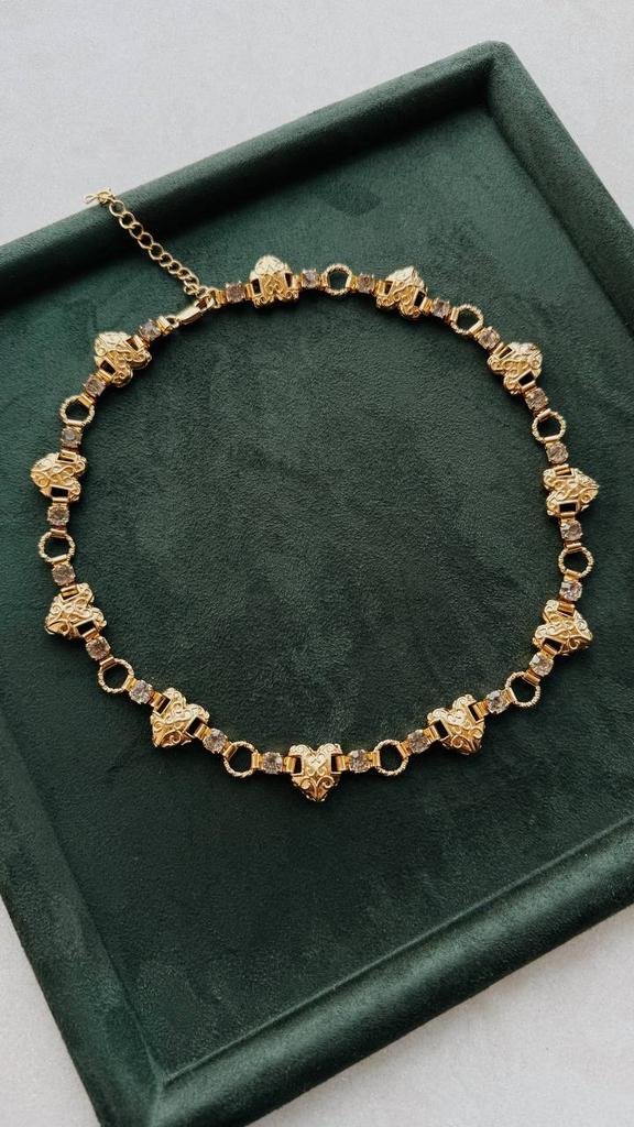 Колье «Винтажные сердца»