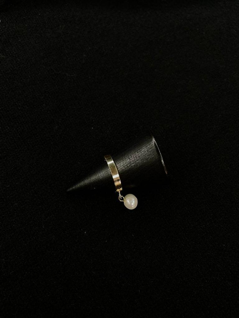 Кольцо «Минимализм» с натуральным жемчугом