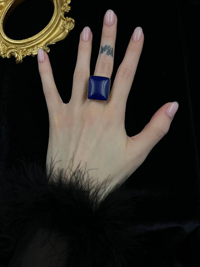 Винтажное кольцо «Квадратик» регулируемое 17-19 размер