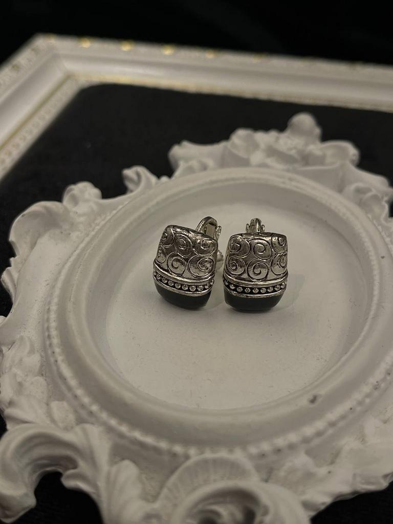 Винтажные клипсы двухсоставные