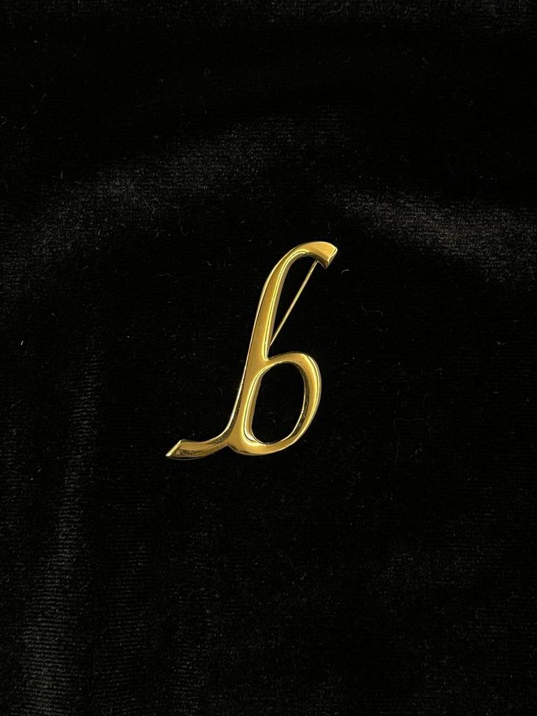 Винтажная брошь «Bb»