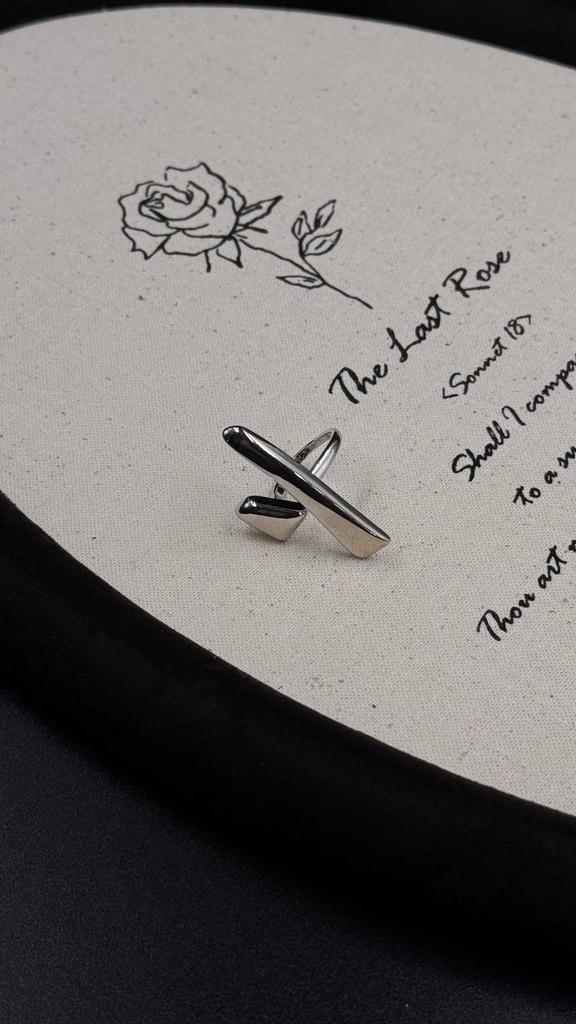 Кольцо Две линии 15 размера