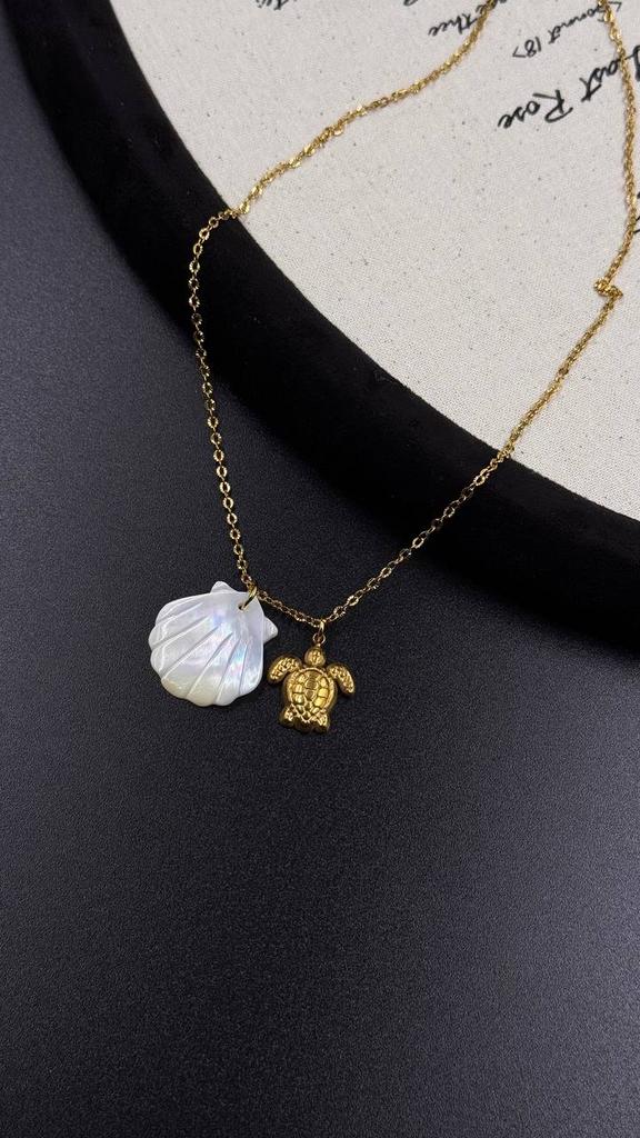 Кулон Морской бриз с перламутром