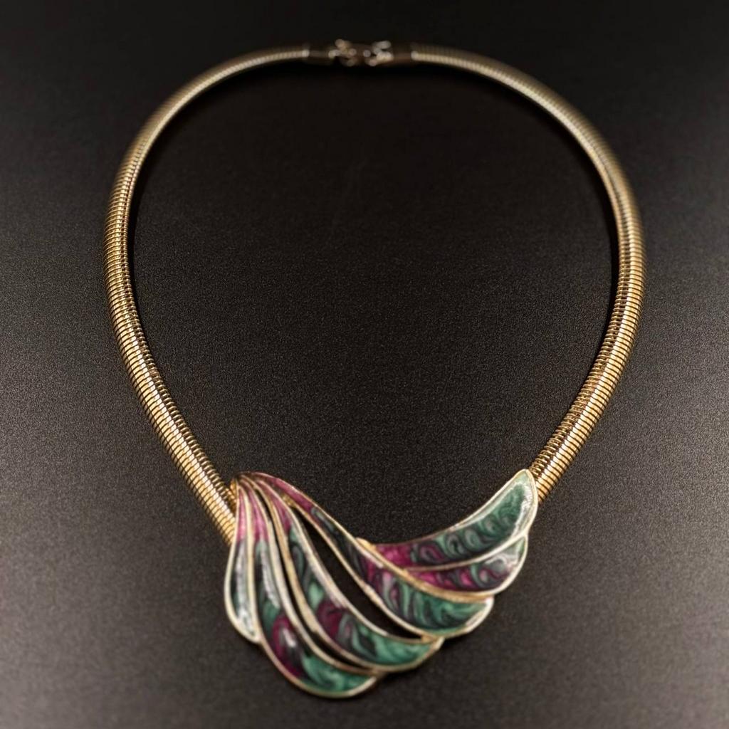 Винтажное колье "Павлин" 70-80 годы