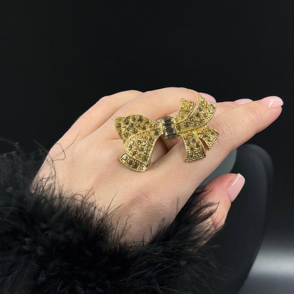 Винтажная брошь 'Multi-layered bow"