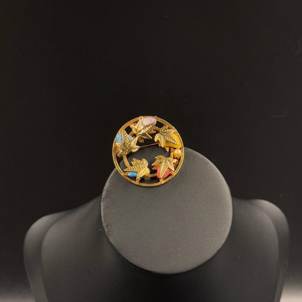 Винтажная Брошь "Колесо Фортуны"