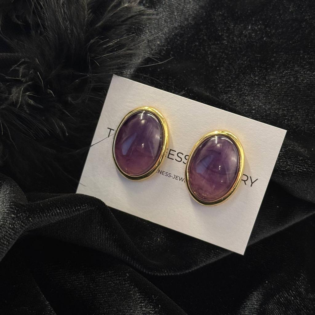 Серьги «Аметистовое затмение»