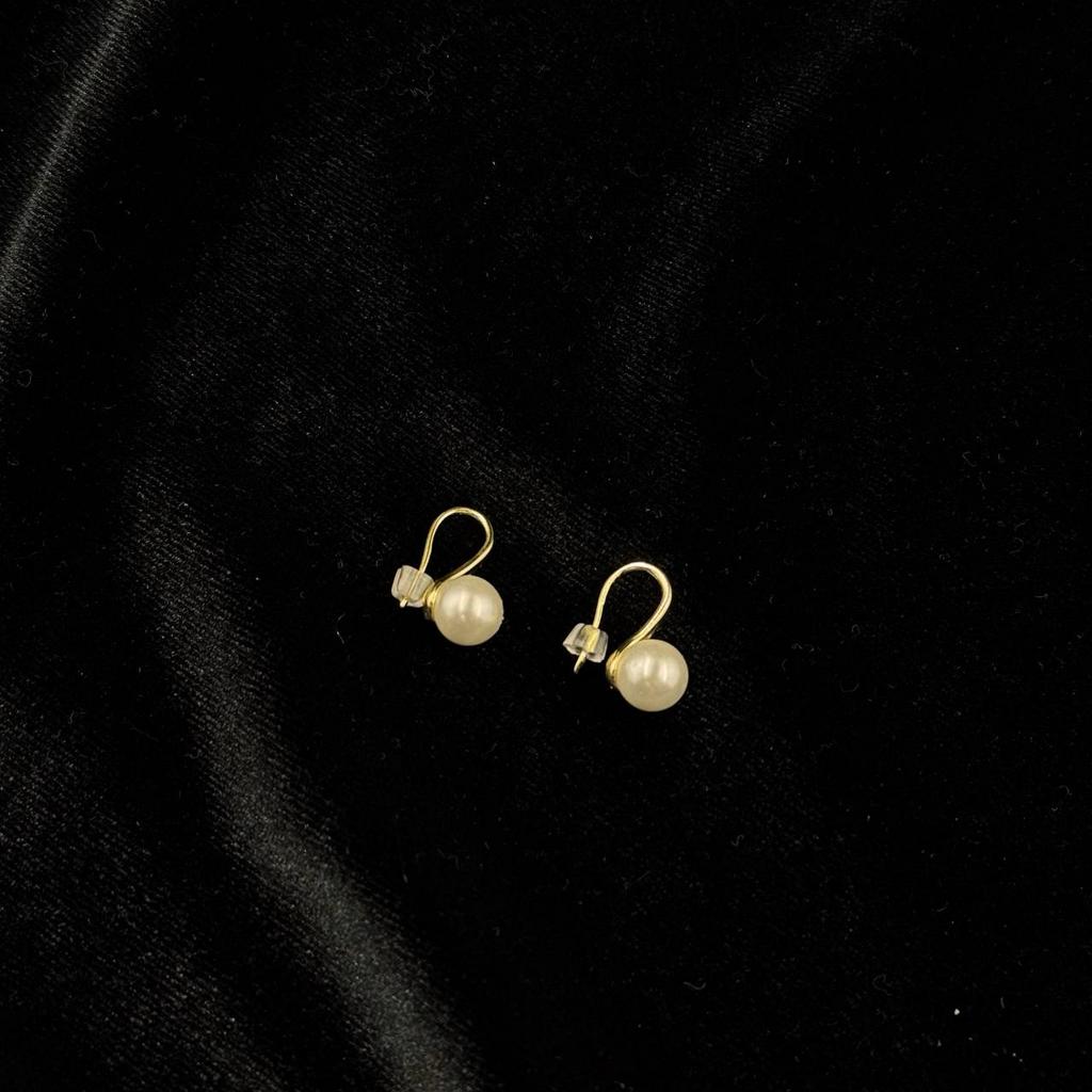 Серьги "Капля с жемчугом"