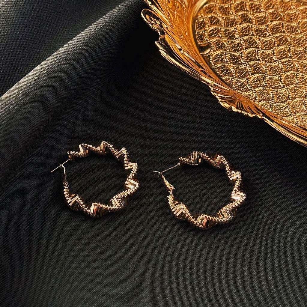 Серьги "Волнистые кольца"