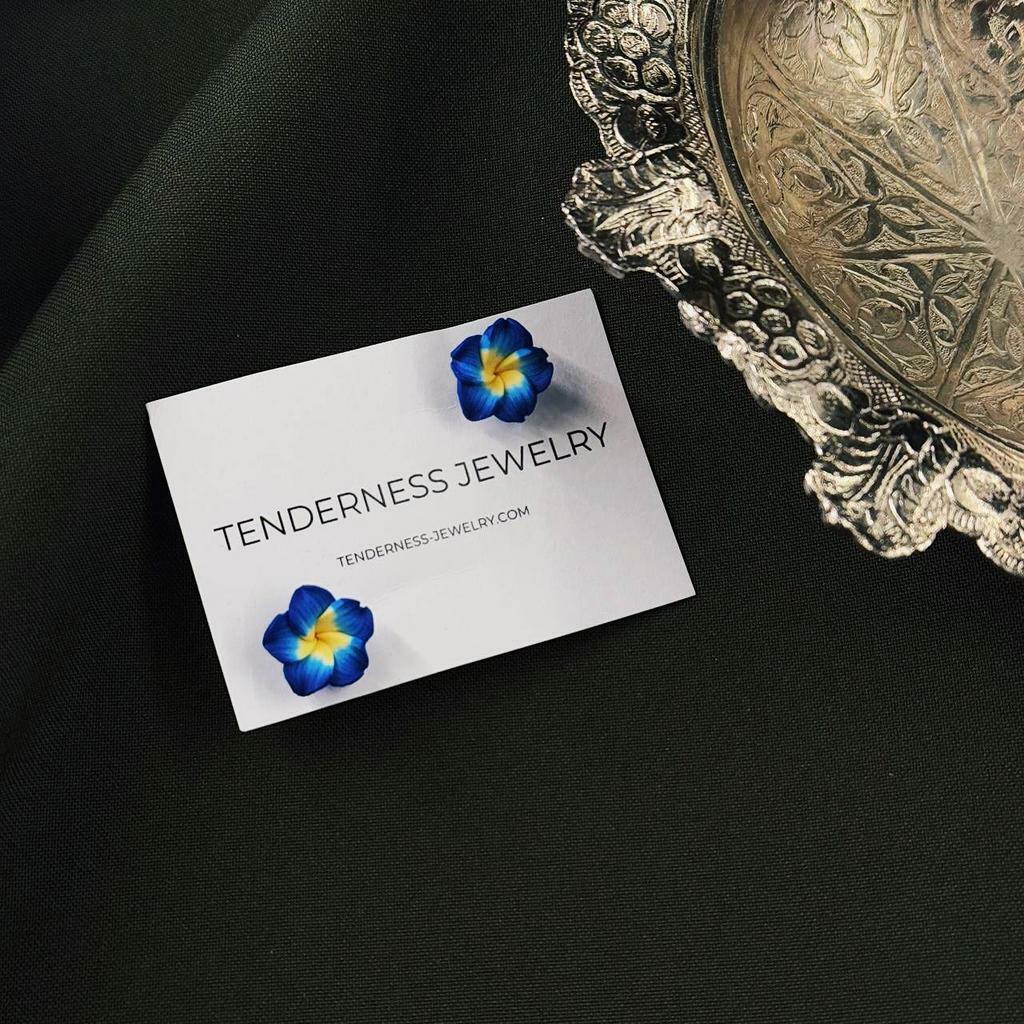 Серьги «Незабудки»