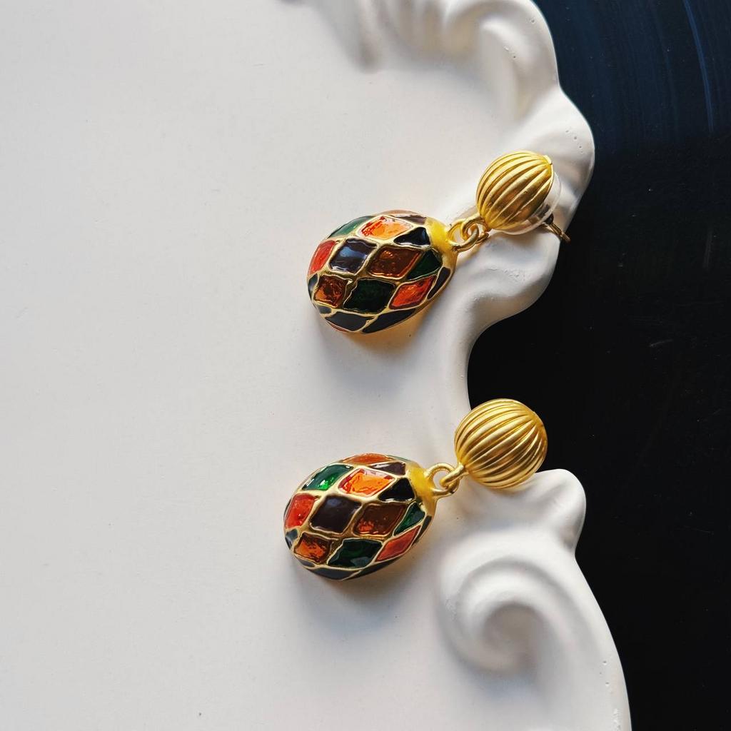 Серьги "Танго в шляпке"