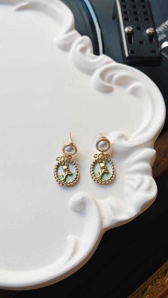 Серьги «Викторианская чайная Роза»