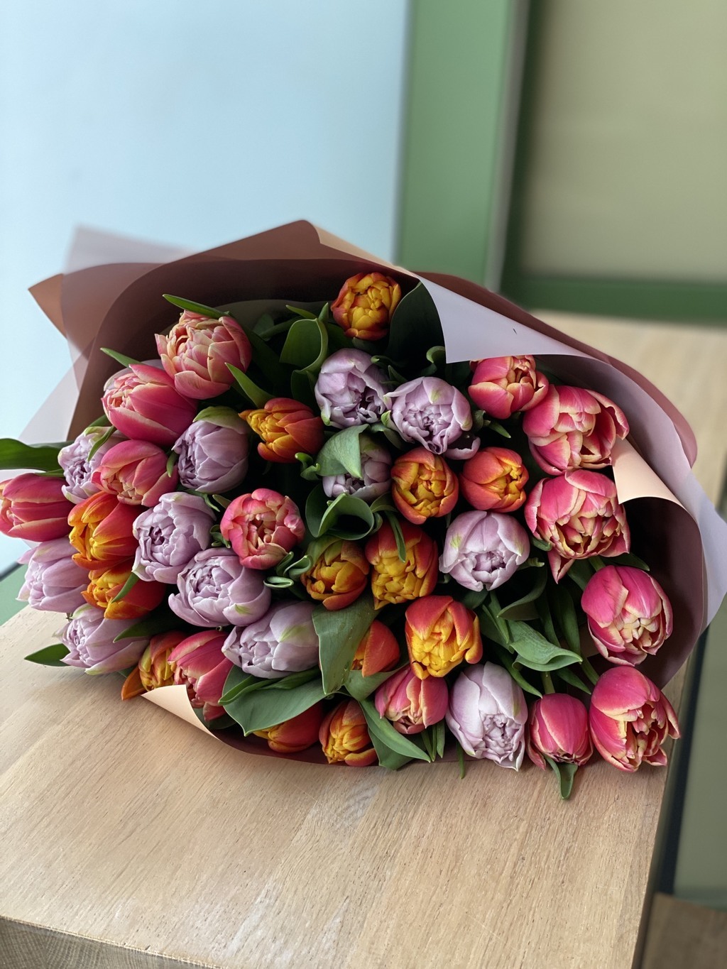 Тюльпаны редкой расцветки 39 шт №049