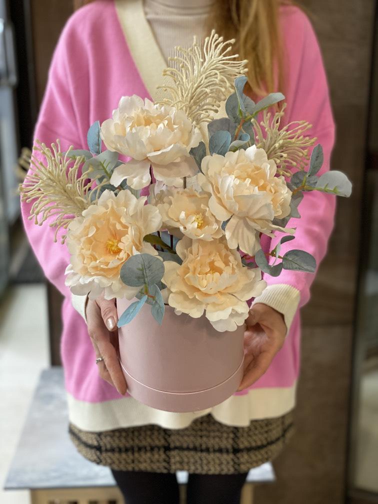 Нежная роза искусствен комп №061