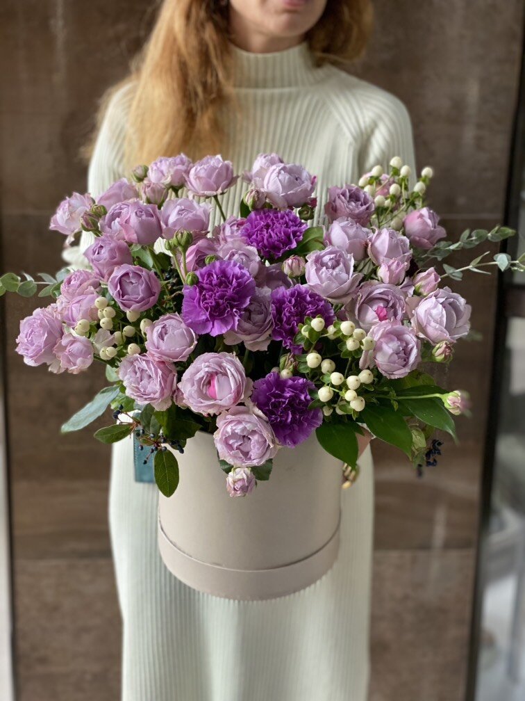Лавандовые розы №681