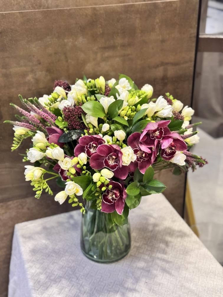 Фрезия с орхидеей №1217