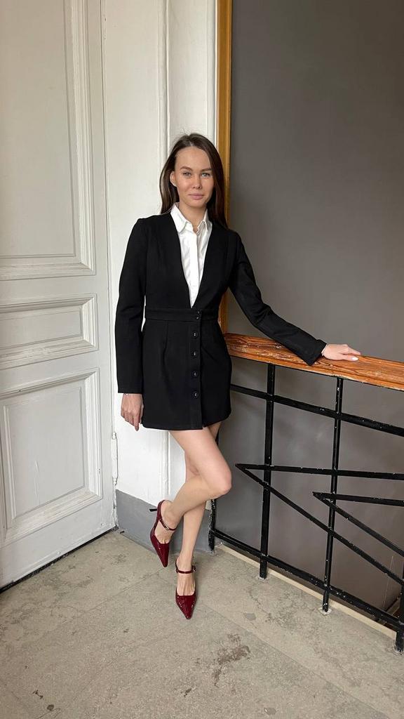 Черное платье Krisa, xs