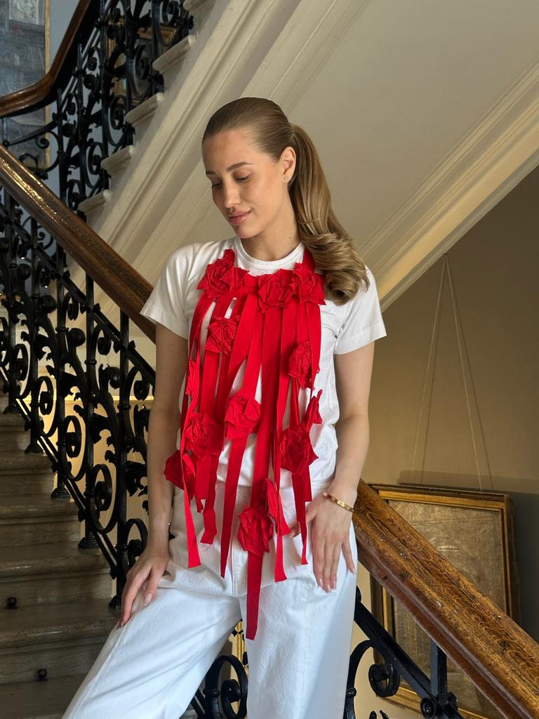Футболка Comme des Garçons “Roses & Blood”, S