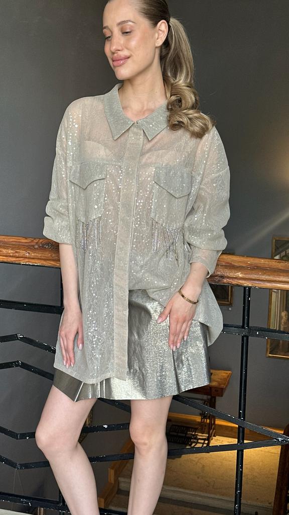 Рубашка с декором Maison ESVE, one size