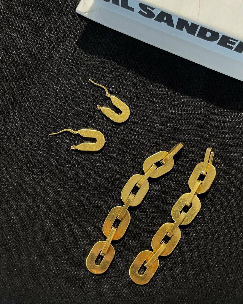 Серьги Jil Sander