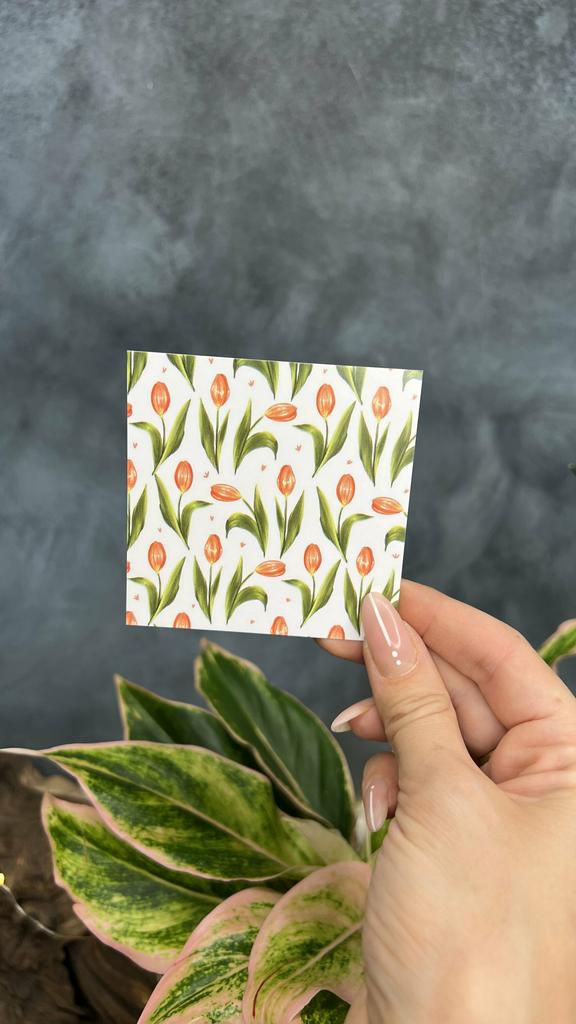 Карточка "С 8 марта" (море тюльпанов)