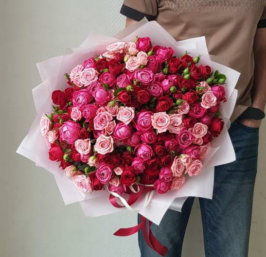 Кустовые розы микс