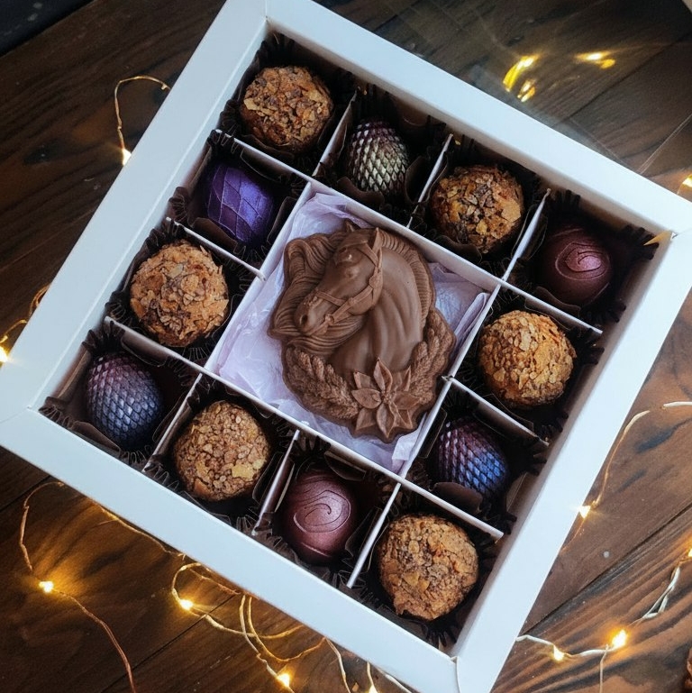 Новогодний набор шоколад и конфет с символом года 2026