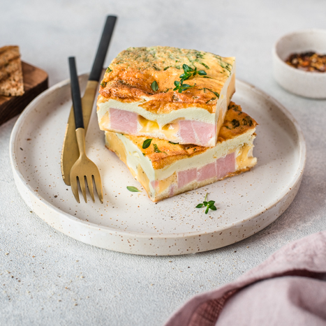 Омлет с ветчиной и сыром, 500 г.