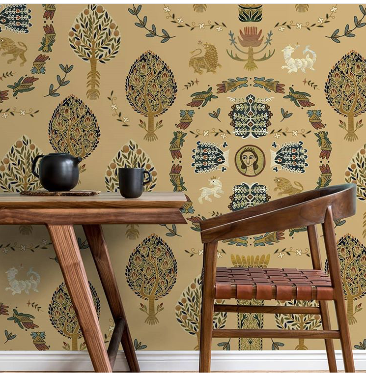 Фотообои Коптская (золотой фон)