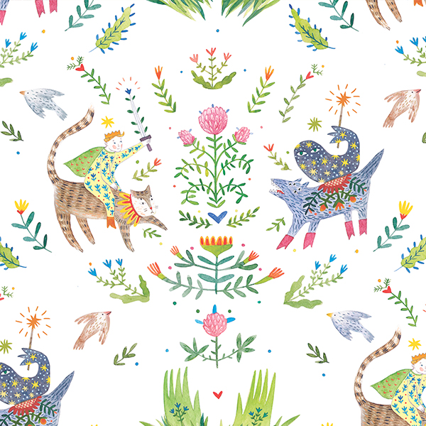 Интерьерная ткань Теодор (белый фон)