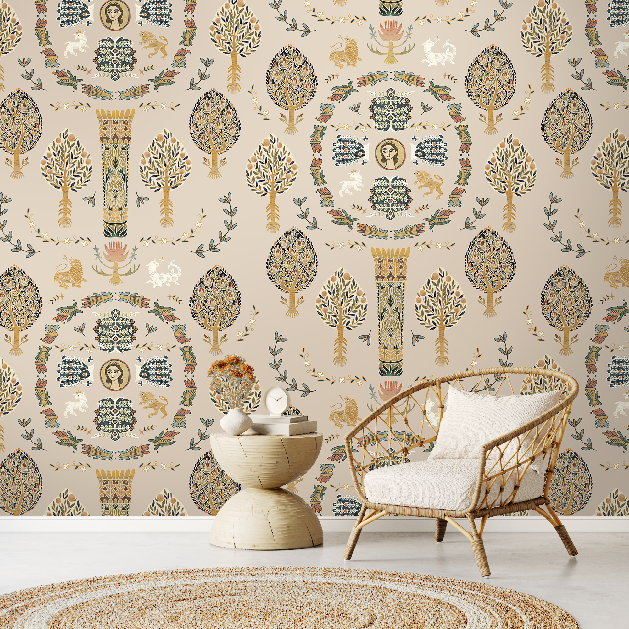 Фотообои Коптская (бежый фон)