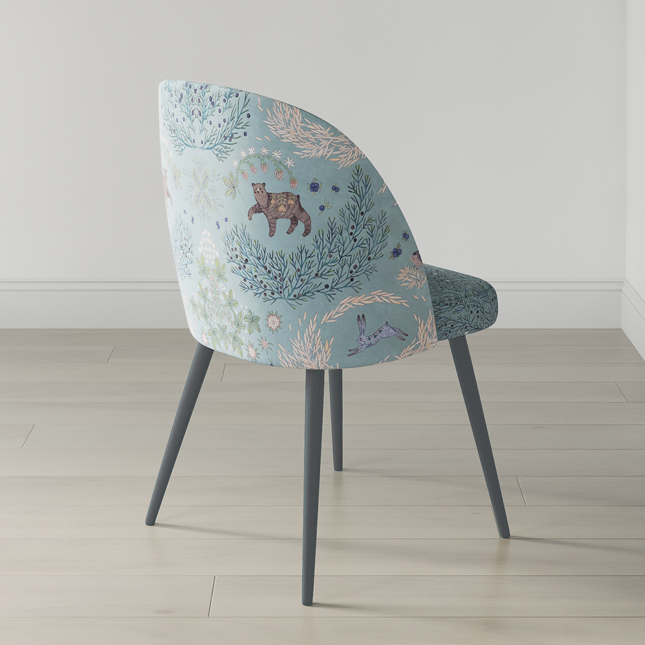 Стул "Öти" с принтом Ошпи (голубой фон)