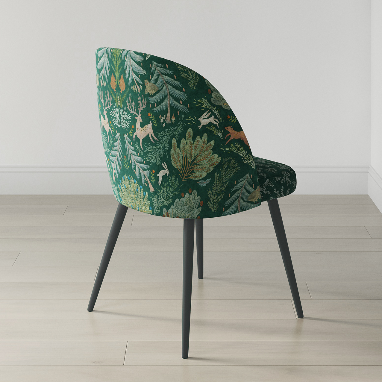 Стул "Öти" с принтом Сосново (зеленый фон)