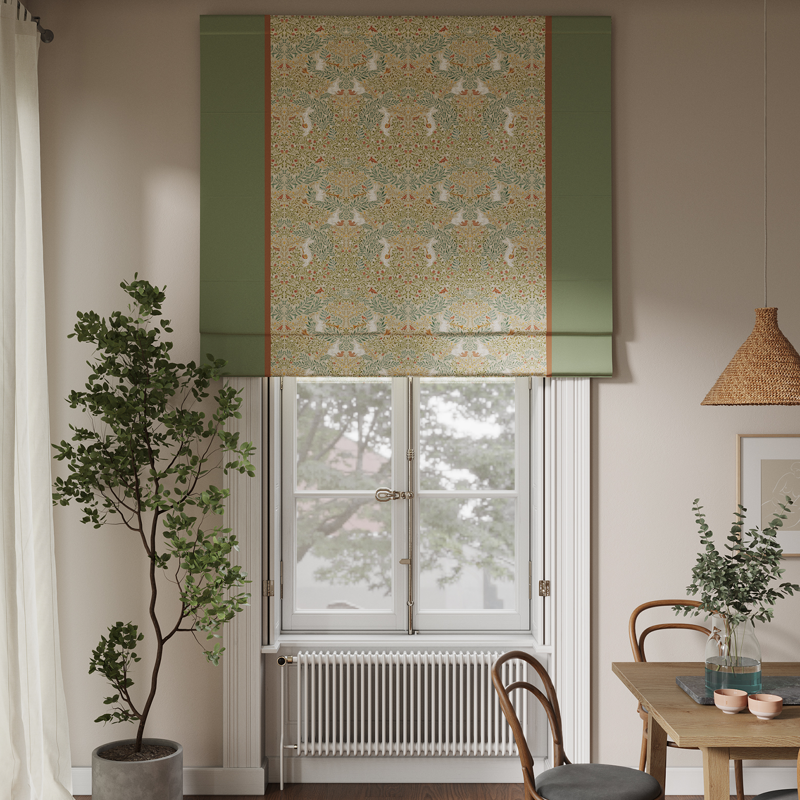 Римская штора Шылад (бежевый фон)