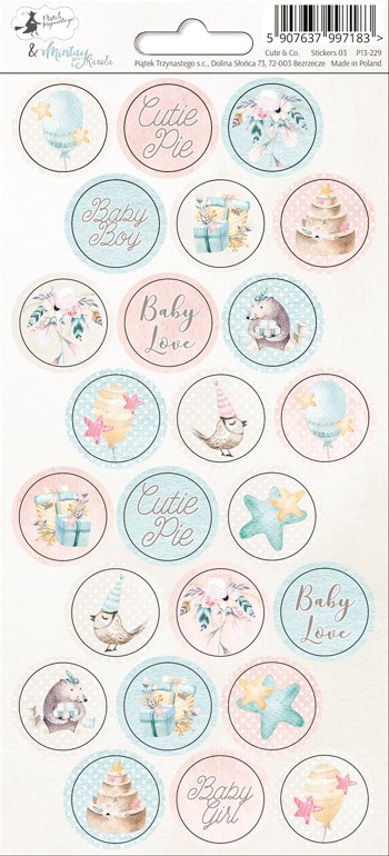 Piatek Trzynastego,Cute&Co,наклейки,P13-229