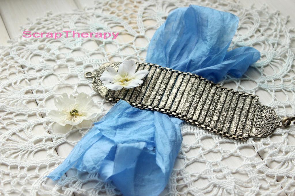 *Лента шелковая №18/шифон-нат/90*2