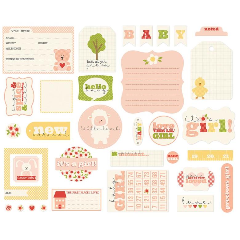 Carta Bella,It's a girl!,высечки