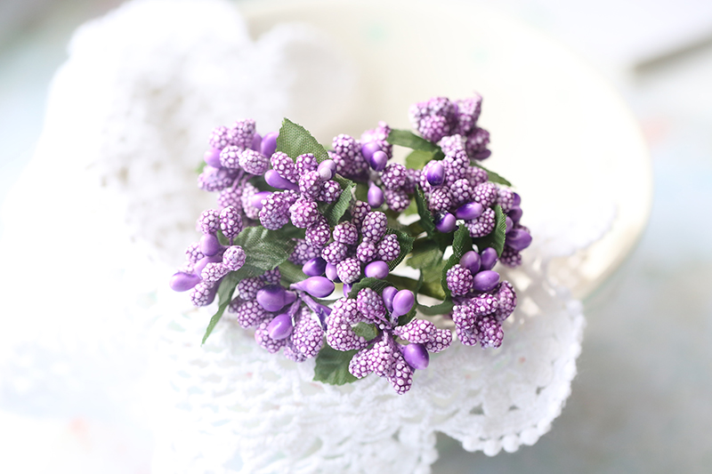 стебель с почками:сиреневый