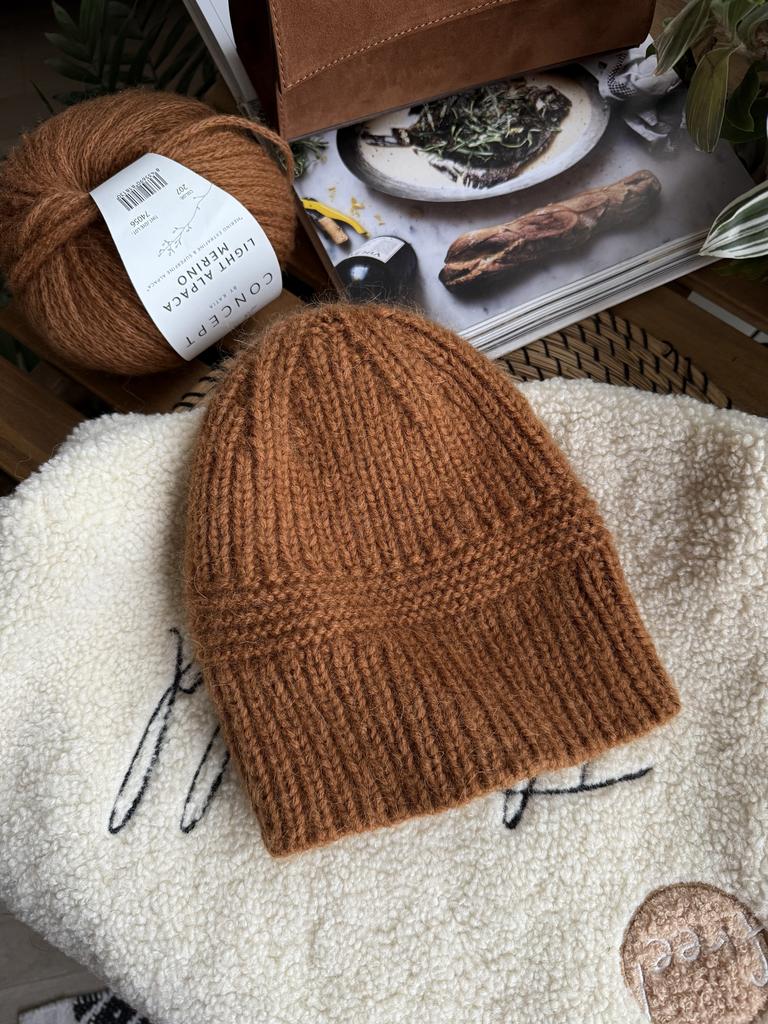 Совместное вязание трендовой шапки